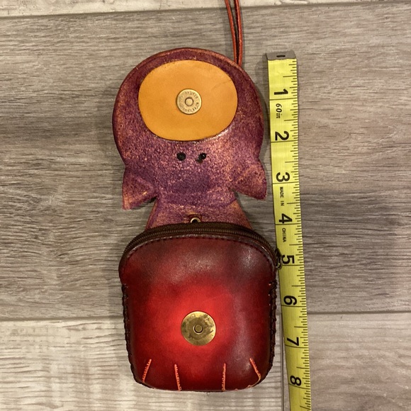 Leather Bracelet & Purse Set. Many uses for adults w/Key Chain & Wristlet Strap - Picture 8 of 15